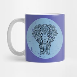 Blue Marble Zen Elephant Mug